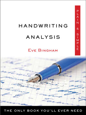 cover image of Handwriting Analysis Plain & Simple
